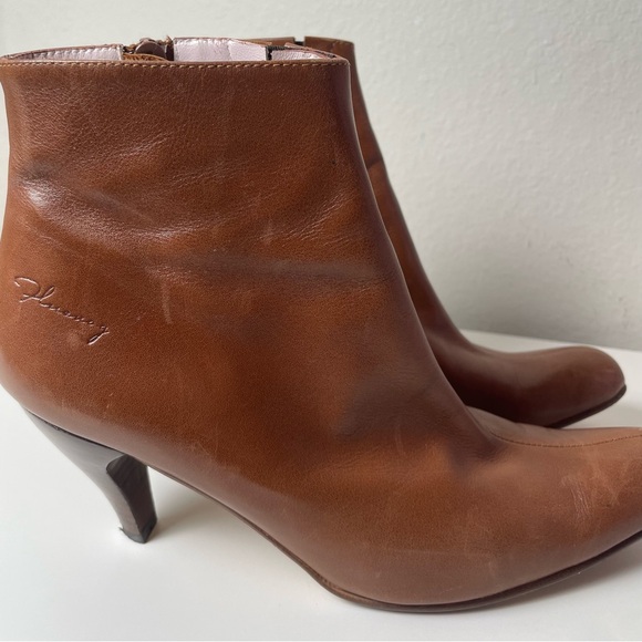 John Fluevog Tan Leather English Breakfast Teapot Ankle Boots Booties Womens 9.5 - Picture 9 of 14